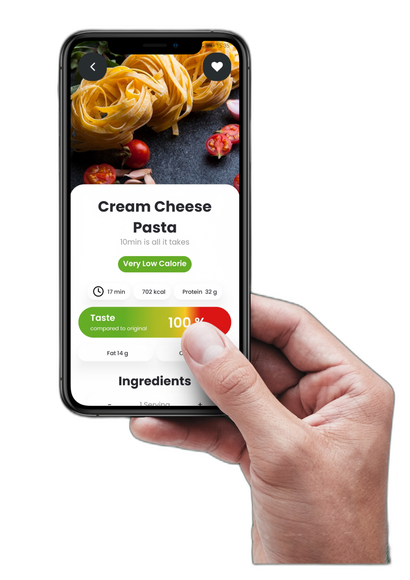 A phone displaying eaternative