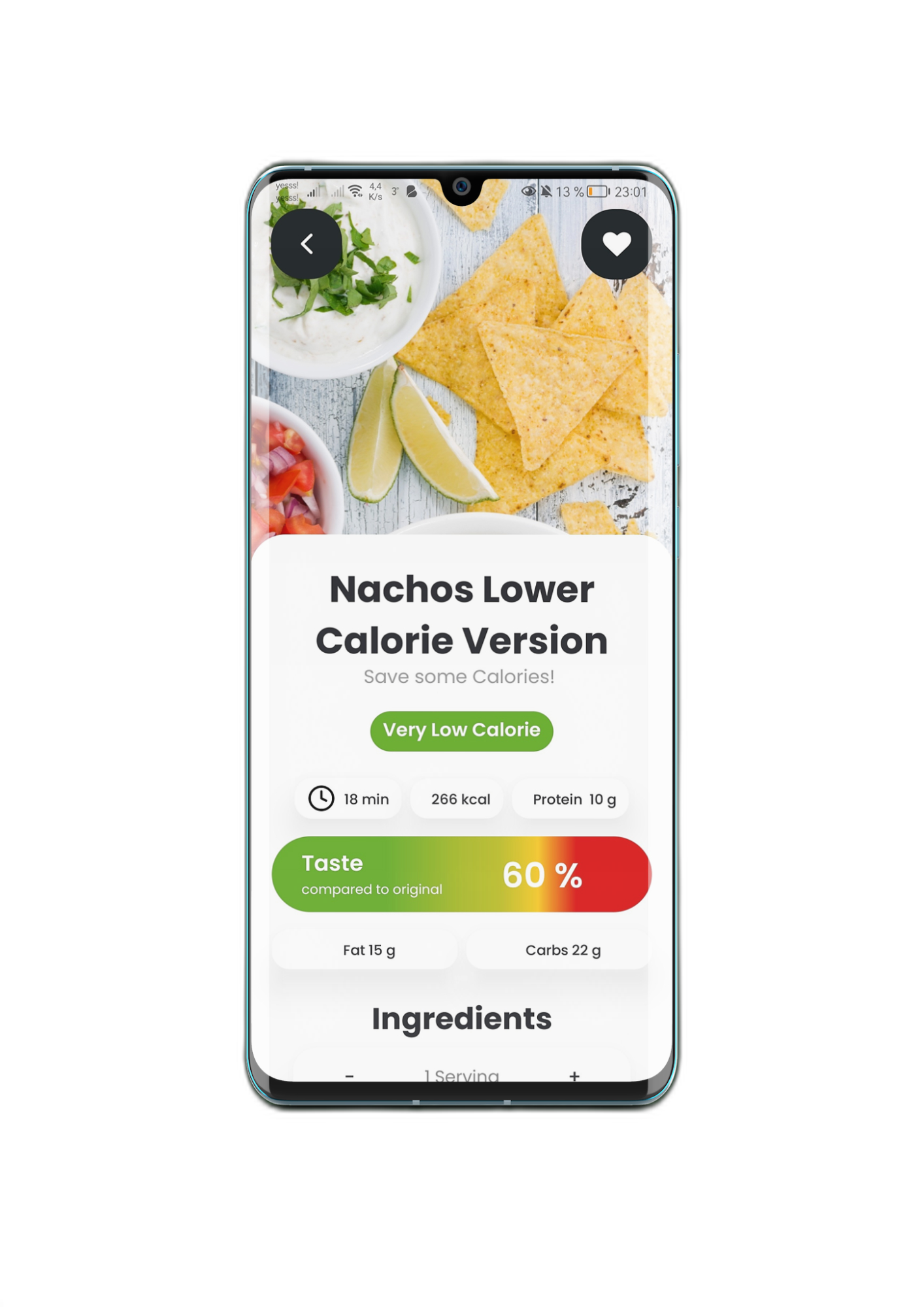 A phone displaying eaternative
