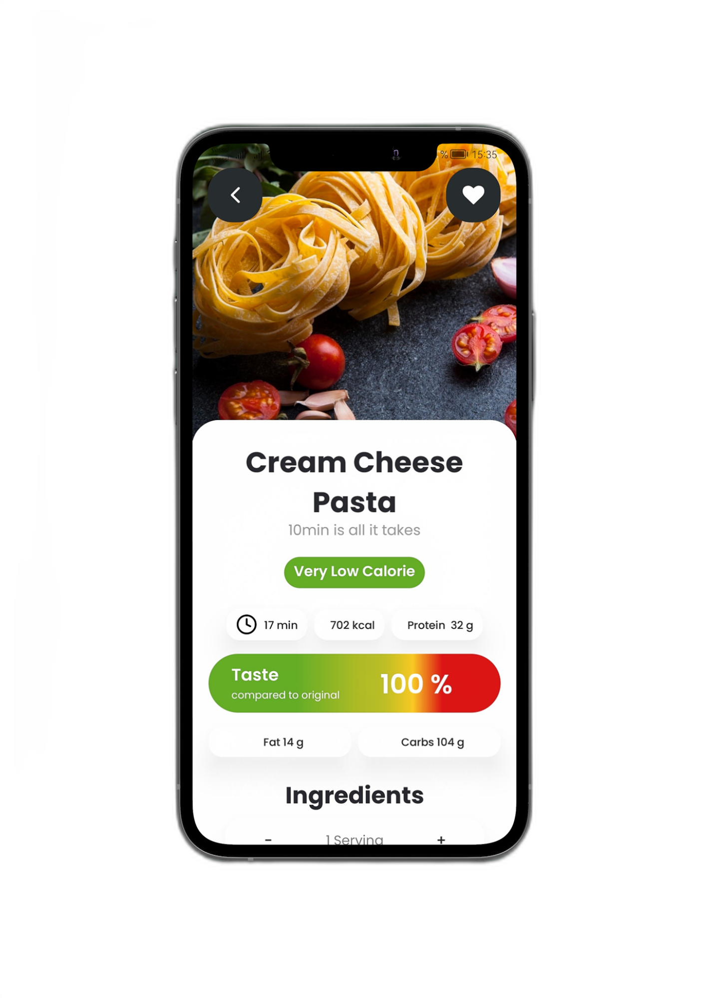 A phone displaying eaternative