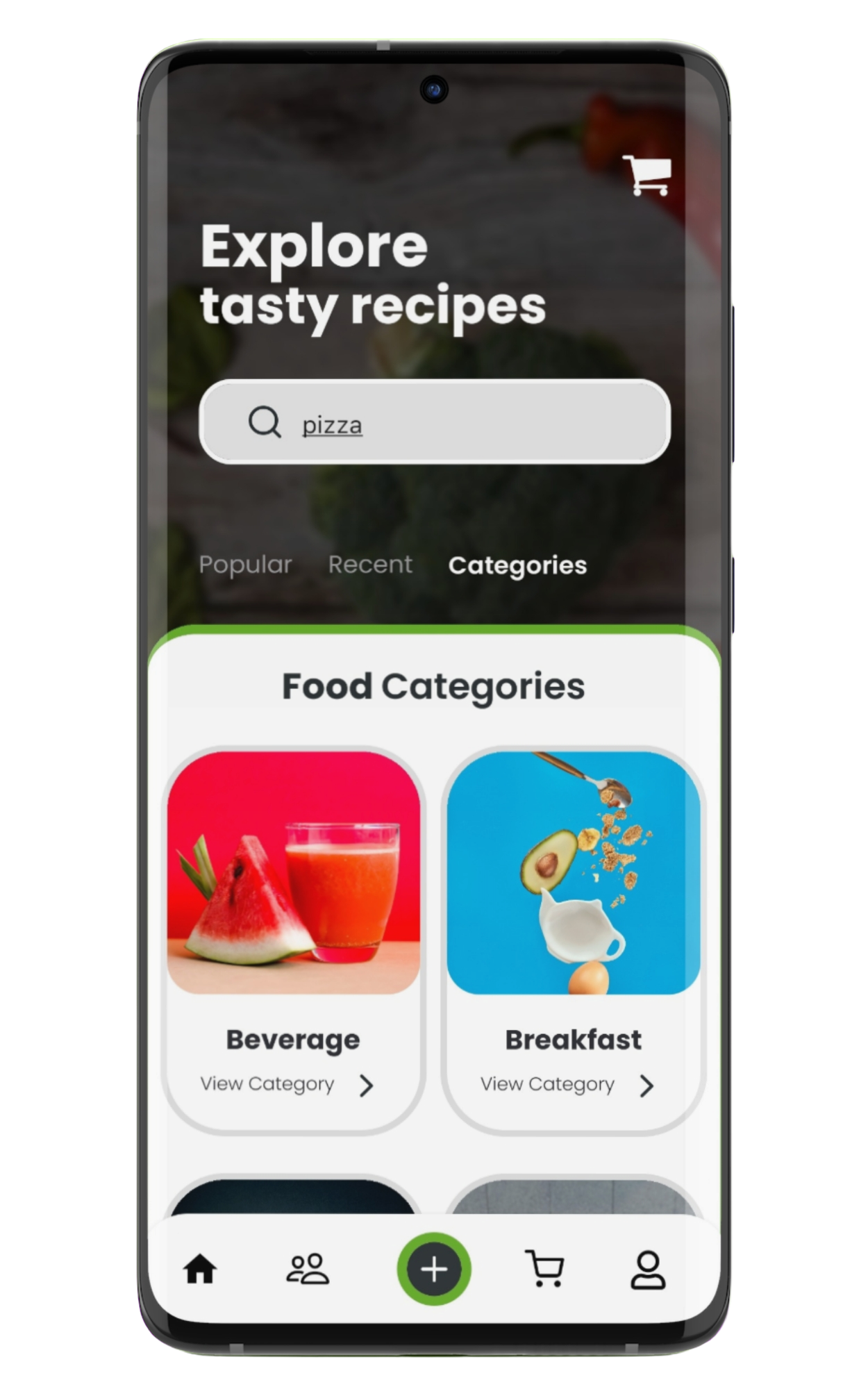 A phone displaying eaternative